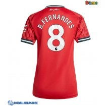 Fotballdrakt Dame Manchester United Bruno Fernandes #8 Hjemmedrakt 2025-26 Kortermet